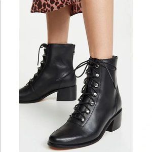 Free People Eberly Lace-Up Boot | Black | Size EU 38